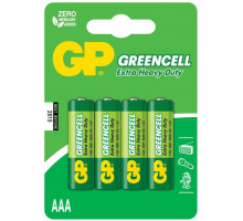 Батарейки солевые GP GreenCell AAA/R03G - 4 шт.