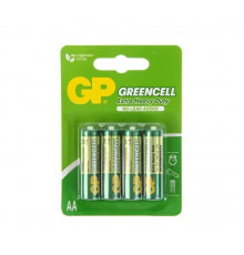 Батарейки солевые GP GreenCell AA/R6G - 4 шт.