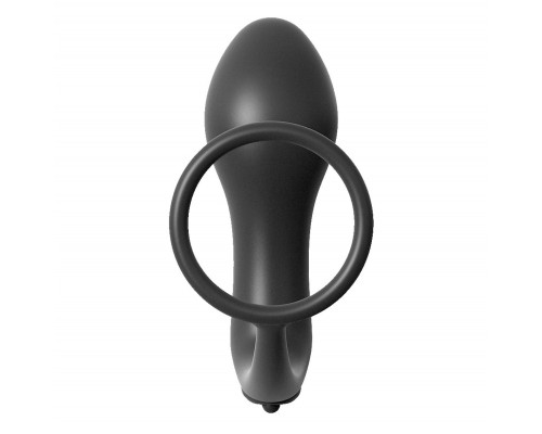 Заказать Анальная пробка с вибрацией с эрекционным кольцом Ass-Gasm Cockring Vibrating Plug