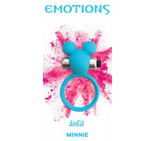 Голубое эрекционное виброколечко Emotions Minnie Breeze