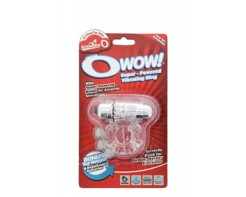 Заказать Прозрачное эрекционное виброкольцо OWOW CLEAR