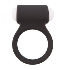 Чёрное эрекционное виброкольцо LIT-UP SILICONE STIMU RING 3 BLACK