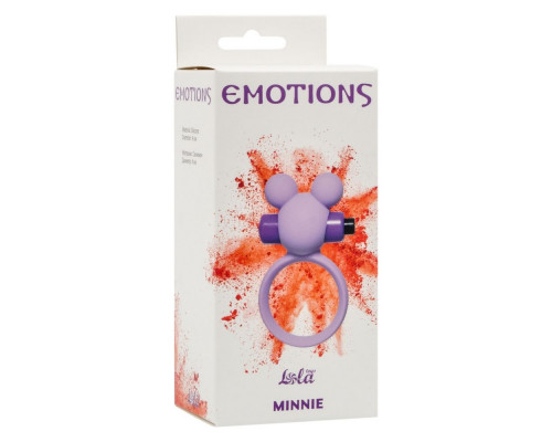 Сиреневое эрекционное виброколечко Emotions Minnie