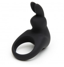 Черное эрекционное виброкольцо Happy Rabbit Rechargeable Rabbit Cock Ring