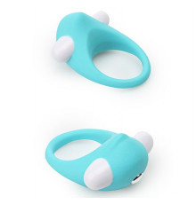 Голубое эрекционное кольцо LIT-UP SILICONE STIMU RING 6