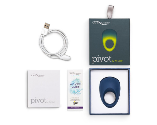 Заказать Синее эрекционное виброкольцо We-vibe Pivot