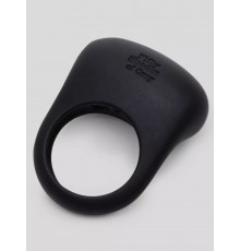 Черное эрекционное виброкольцо Sensation Rechargeable Vibrating Love Ring