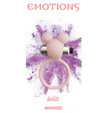 Розовое эрекционное виброколечко Emotions Minnie Light pink