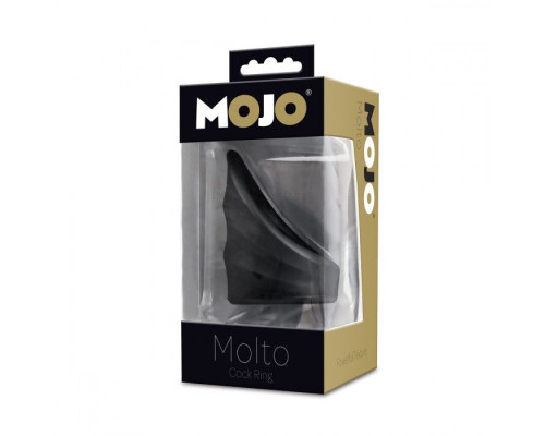 Заказать Черное эрекционное кольцо Mojo Molto