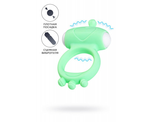 Заказать Зеленое виброкольцо на пенис Fowd