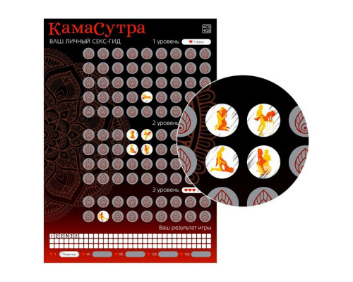 Скретч-плакат  Секс-гид. Камасутра  формата А3