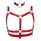 Заказать Красный комплект БДСМ-аксессуаров Harness Set