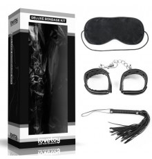 БДСМ-набор Deluxe Bondage Kit для игр: маска, наручники, плётка