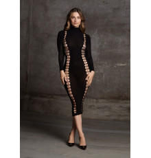 Эффектное длинное платье Carme XI Dress with Turtleneck