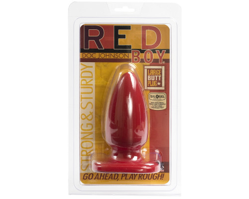 Заказать Анальная пробка Red Boy Large 5  Butt Plug - 13,2 см.