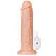 Телесный вибратор-гигант 11 Inch Realistic Long Vibrating Dildo - 28 см.