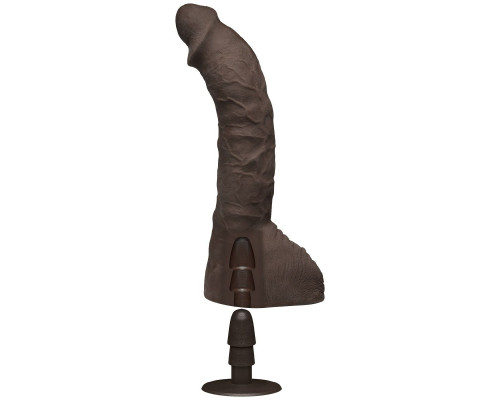 Заказать Коричневый фаллоимитатор-гигант Prince Yahshua ULTRASKYN 10.5” Cock with Removable Vac-U-Lock Suction Cup - 27,4 см.