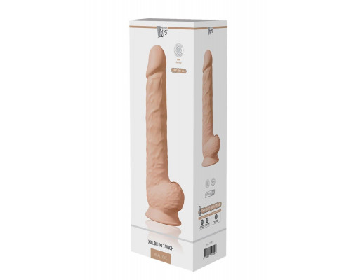 Телесный фаллоимитатор-гигант XXL Dildo - 38 см.