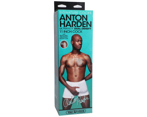 Заказать Коричневый фаллоимитатор-гигант Anton Harden 11 inch ULTRASKYN Cock - 29,2 см.