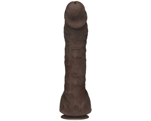 Заказать Коричневый фаллоимитатор-гигант Prince Yahshua ULTRASKYN 10.5” Cock with Removable Vac-U-Lock Suction Cup - 27,4 см.