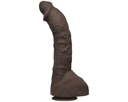 Заказать Коричневый фаллоимитатор-гигант Prince Yahshua ULTRASKYN 10.5” Cock with Removable Vac-U-Lock Suction Cup - 27,4 см.