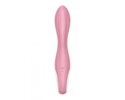 Розовый вибромассажер с функцией расширения Air Pump Vibrator 2 - 20,9 см.