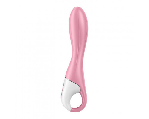 Розовый вибромассажер с функцией расширения Air Pump Vibrator 2 - 20,9 см.