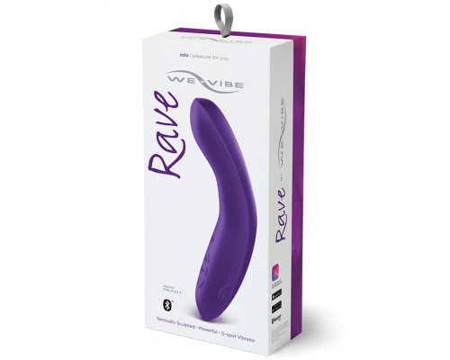 Фиолетовый вибромассажёр We Vibe Rave Purple - 19,3 см.