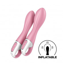 Розовый вибромассажер с функцией расширения Air Pump Vibrator 2 - 20,9 см.