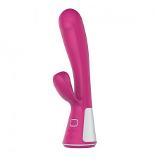 Розовый интерактивный вибратор Kiiroo Ohmibod Fuse - 18 см.