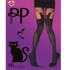 Колготки с имитацией чулок Halloween Cat Tights