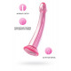 Розовый нереалистичный фаллоимитатор Jelly Dildo L - 20 см.