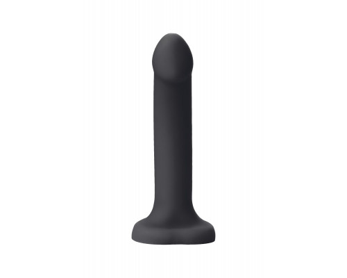 Черный фаллос с имитацией эякуляции Silicon Cum Dildo L - 19,6 см.