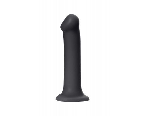 Заказать Черный фаллос на присоске Silicone Bendable Dildo XL - 20 см.