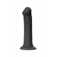 Заказать Черный фаллос на присоске Silicone Bendable Dildo XL - 20 см.