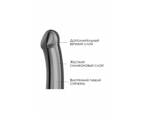 Заказать Черный фаллос на присоске Silicone Bendable Dildo XL - 20 см.