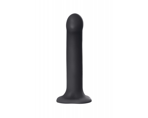 Заказать Черный фаллос на присоске Silicone Bendable Dildo L - 19 см.