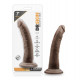 Заказать Коричневый фаллоимитатор 7 Inch Cock With Suction Cup - 19 см.