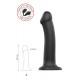 Заказать Черный фаллос на присоске Silicone Bendable Dildo L - 19 см.