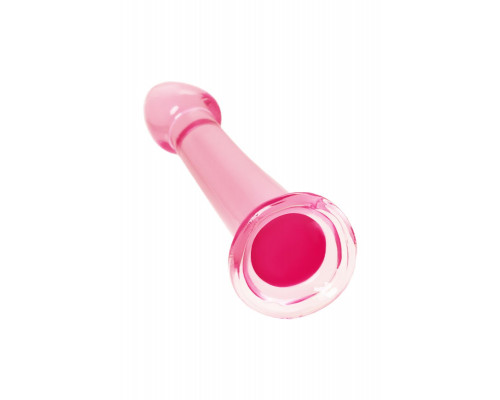 Розовый нереалистичный фаллоимитатор Jelly Dildo L - 20 см.