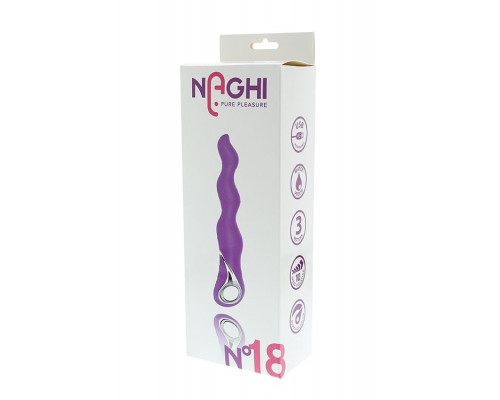 Заказать Фиолетовый изогнутый вибратор NAGHI NO.18 RECHARGEABLE 3 MOTOR VIBE - 15 см.