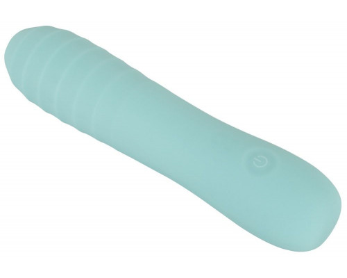 Аквамариновый мини-вибратор Straight Vibrator - 16,4 см.