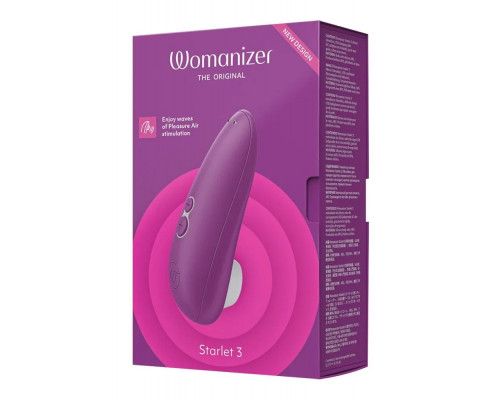 Лиловый клиторальный стимулятор Womanizer Starlet 3