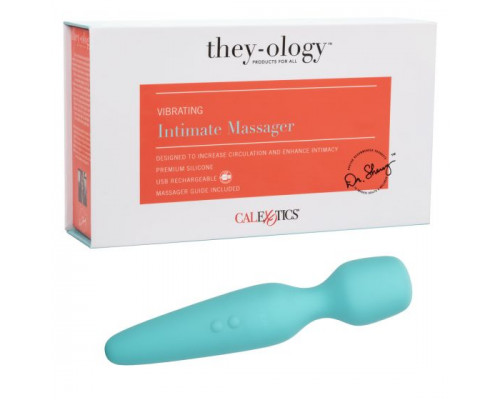 Заказать Голубой wand-вибромассажер They-ology Vibrating Intimate Massager