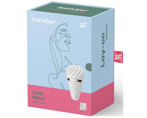 Белый вибромассажер Satisfyer Little Wand