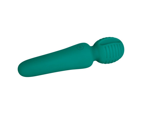 Зеленый мини-wand Eve s Petite Private Pleasure Wand - 14,8 см.