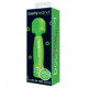 Светящийся в темноте жезловый мини-вибратор с кристаллами Mini Massager Glow In The Dark