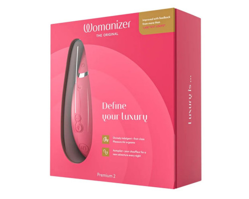 Заказать Розовый клиторальный стимулятор Womanizer Premium 2