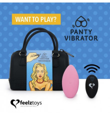 Розовый вибромассажер в трусики с пультом ДУ Panty Vibe Remote Controlled Vibrator