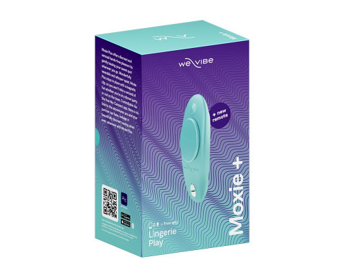 Аквамариновый вибратор в трусики We-Vibe Moxie+